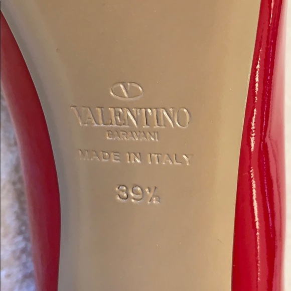 Valentino Red Patent Leather Heels 39.5 NWOT - Picture 4 of 7